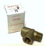 New Watts Regulator Co. 111Z-10 Air Relief Valve 1/2" 15 Psig (4 Available). Fixed Price $19.99.