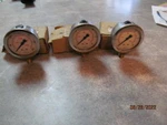 Noshok 25-901-3000 And Two 25-905-30PSI Liquid Filled Gauges. Fixed Price $55.00.
