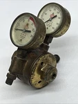Vtg Airco Brass Reduction Regulator Gauges 8410003 And 8410007 Untested. Fixed Price $39.95.