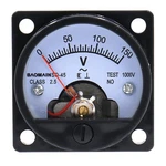 Baomain Analog Dial Panel Voltmeter Gauge SO-45 0-150V Round Black. Fixed Price $25.71.