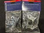 Levolor 43243 Shade Bracket, Outside Mount, Zinc-plated, Two Pair With Hardware. Fixed Price $9.99.