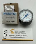 Festo MA-40-16-G1/4-EN Manometer Pressure Gauge 16BAR, Connection 183901. Fixed Price $26.59.