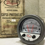 Dwyer 43220 W03U Capsu-photohelic Pressure Switch Gauge Series 4300 500 Psig. Fixed Price $150.00.