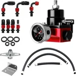 Efi Fuel Pressure Regulator Kit With Bypass Return 0-100PSI Gauge 6AN. Fixed Price $73.95.