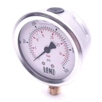 Lenz BAC-500-25 Pressure Gauge, 2.5IN, 1/4IN Npt, 0-500PSI, Glycerin Filled. Fixed Price $49.00.