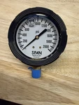Span Buna-n Kem-x/subz-ii Liquid Filled Pressure Gauge 60-2000 Psi Used. Fixed Price $15.40.