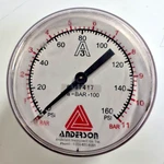 Anderson KPA=BARX100 Pressure Gauge 160PSI Unmp. Fixed Price $29.00.