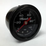 Marshall 1.5" Direct Mount Filled Fuel/oil Pressure Gauge Black Dial LBB00100. Fixed Price $23.99.