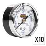 0-300 Psi Air Pressure Gauge 1/4" Npt Center Back Mount Cbm 2" Face 10 Pack. Fixed Price $54.95.