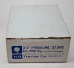 H.o. Trerice D069195 0-200PSI 0-1400KPA 2-1/2" Dia. 1/4" Pressure Gauge. Fixed Price $35.17.