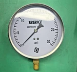 Nos Trerice D62511 Stainless Steel Pressure Gauge Brass Lm 1/4" Npt 4.5" 0-30PSI. Fixed Price $25.95.