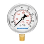 Measureman 2-1/2INCH Dial Size, Oil Filled Pressure Gauge, 0-160 Psi. Fixed Price $15.31.