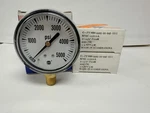 3 Pack Ametek Gauge 5000 Psi. Face DIAMETER-2.5" P500K, 1/4" Npt Bottom. Fixed Price $30.00.