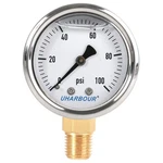 Liquid Filled Fuel Pressure Gauge With 2" Dial And 304 Stainless Steel Case, .... Fixed Price $18.00.