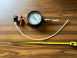 Weksler Vacuum Pressure Gauge 0-30 In Hg Phosphor Royal With Clamp. Fixed Price $39.98.