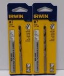Lot 2 Irwin #7 Wire Gauge Drill Bits 81107 5.11MM Precision Holes. Fixed Price $9.99.