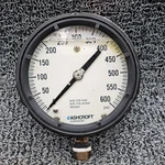 Ashcroft 45-1279-RS-04L-600# Duragauge Pressure 4-1/2" Dia. Psi Range. Fixed Price $47.50.