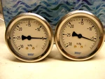 (2) Wika Liquid Filled Gauge Hg -30 To -5 (JMS1). Fixed Price $18.74.