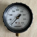 New Ashcroft Pressure Gauge 2.5 Diameter 0-400PSI, 0.25"NPT 25W1005PH02LXC4400. Fixed Price $19.99.