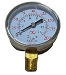 Air Compressor Pressure Hydraulic Gauges 2" Face Side Mount 1/4" Npt 0-200 Psi. Fixed Price $9.99.