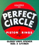 Perfect Circle Piston Rings Vintage 90'S Vinyl Decal Sticker-drag Racing-nhra. Fixed Price $9.40.