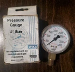 Wika Pressure Gauge 2" Size For Compressed Gas Regulators. Fixed Price $20.00.