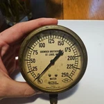 Antique Jas P. Marsh Crowder Brothers Inc. St. Louis, Mo Water Pressure Gauge. Fixed Price $61.00.