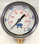 Lha Psi Pressure Gauge Liquid Filled 2.5" Dia. 1/4" Npt PGL-A-63-N-B-5000-S. Fixed Price $97.00.