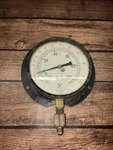 Vintage 6" Marsh Instrument Company Pressure Gauge Steampunk To 160. Fixed Price $20.00.