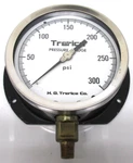 Trerice 52-2221 300 Psi Pressure Gauge W/ Brass 1/4" Lower Connection. Itl. Fixed Price $20.00.