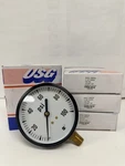 Pack Ametek Gauge 100 Psi. Glass Face DIAMETER-3.5" P505A, 1/4" Npt Bottom. Fixed Price $35.00.