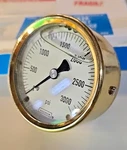 Noshok 25-310-3000 2-1/2" 1/4" Npt Brass Case Gauge 253103000PSI. Fixed Price $86.00.