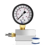 Carbo Instruments Gas Test Pressure Gauge 3/4" Fnpt 0-15 Psi, Chrome. Fixed Price $15.79.