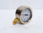 245819 New-no Box; Wika 9310681 Liquid Filled Brass Pressure Gauge; 0-30PSI. Fixed Price $57.09.