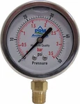 New Prm 0-50 Psi Pressure Gauge 2.5 Case 1 4 Npt Brass Bottom. Fixed Price $27.49.