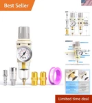 Non-electric Air Filter Pressure Regulator With Gauge 145 Psi Max. Fixed Price $39.99.