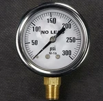 New Stainless Steel Liquid Filled Pressure Gauge 0-300 Psi 2.5" Face 1/4" Npt. Fixed Price $9.95.