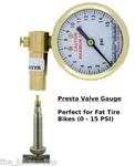 Meiser Accu-gage By Milton 0-15PSI Presta Valve Low Tire Gauge Fat Bike. Fixed Price $15.97.