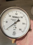 Trerice 620B4502LA300 Contractor Gauge 4,5DIAL ,0-300PSI 1/4 Npt Brass Connecti. Fixed Price $23.00.