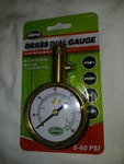 New Slime 20459 Tire Pressure Gauge, Dial, Analogue, Brass (5-60 Psi). Fixed Price $19.99.