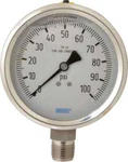 Wika 4" Dial, 1/2 Thread, 0-100 Scale Range, Pressure Gauge Lower Connection .... Fixed Price $339.97.