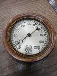 Vtg Ashcroft New York Brass 0-200 Psi Pressure Gauge Steampunk. Fixed Price $89.95.