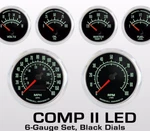 Marshall C2 60S Muscle Gauge Set, 3-3/8" Speedo & Tach, Temp, Press, Fuel Level. Fixed Price $425.00.