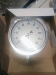 Pic Industrial Pressure Gauge 6001-4LE, 6" Dial, 0-100 Psi, 1/4" Npt, Stainless. Fixed Price $90.00.