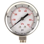 Commercial Pressure Gauge, 100 Psi, 1/2 In Dial, 1/4 Npt, Bottom. Fixed Price $26.49.