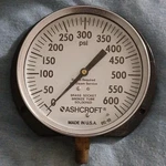 Ashcroft 600 Psi Brass Socket Pressure Gauge Bottom Mount 091-09. Fixed Price $20.75.