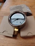 New In Box; Wika 9310681 Liquid Filled Brass Pressure Gauge; 0-30PSI. Fixed Price $29.99.