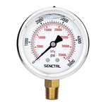 Senctrl 5000 Psi Glycerin Liquid Filled Hydraulic High Pressure Gauge, 2.5" Dial. Fixed Price $13.55.