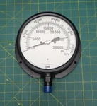 6" Marshalltown Pressure Gauge 0-200,000 Kpa 0-30,000 Psi Bottom 1/2" Npt 91995. Fixed Price $202.00.