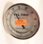 Tel-tru Thermometer AA575R 5" Dia Gauge 4" Long Stem Probe 0-50 C. Fixed Price $66.00.